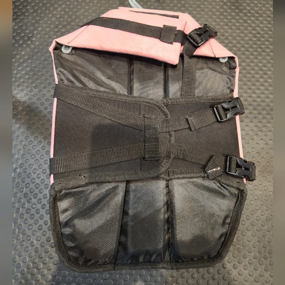 Pink Black Dog Life Jacket Large